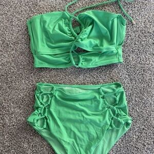 Aerie Jade Twist Bikini Set BRAND NEW